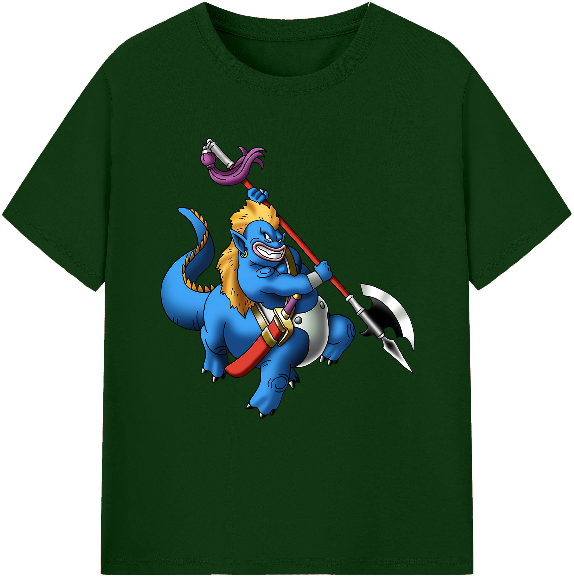 （画像用） ドラゴンクエスト Doragon Kuesuto Dragon Quest 綿100％半袖Tシャツ（フロントプリント）